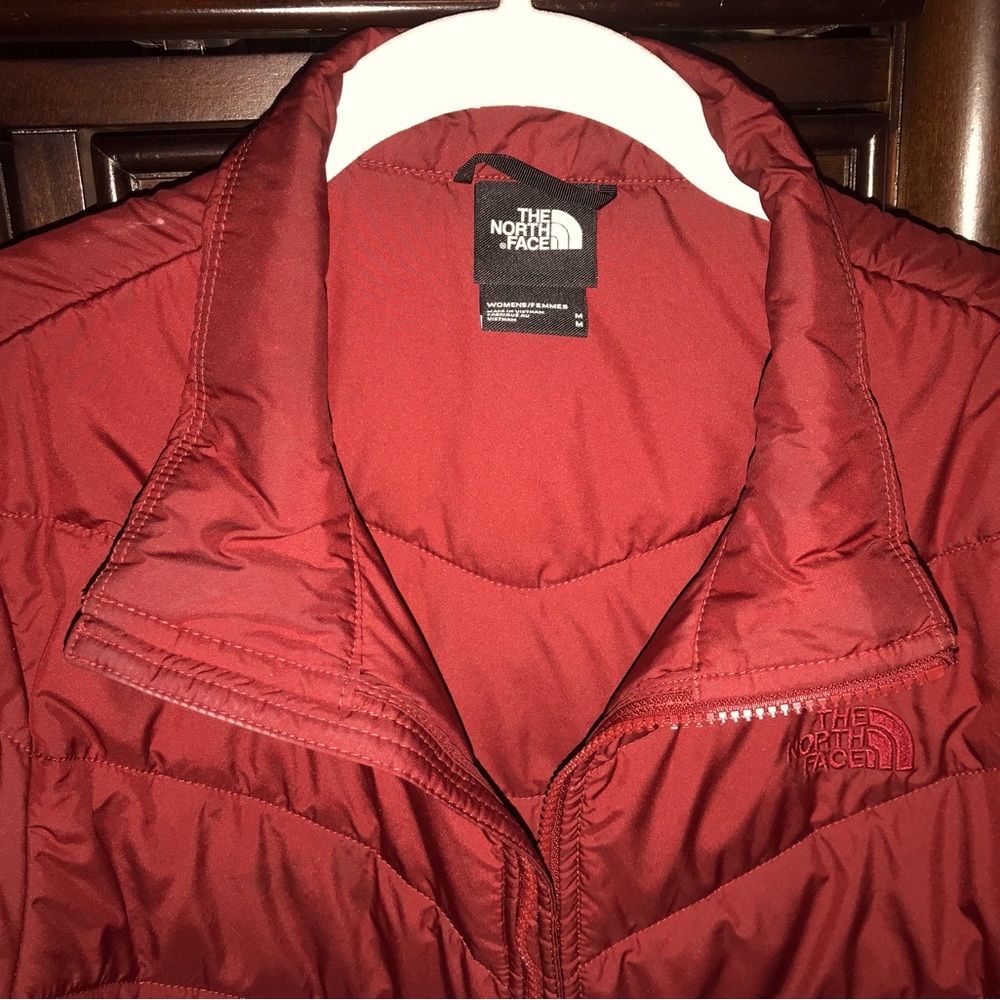 North Face Red Jacket.